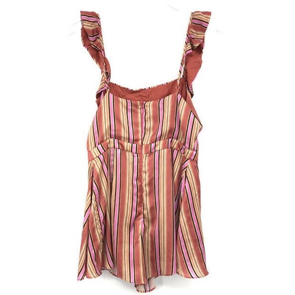 (A54) TJD The Jetset Diaries Young Heart Romper Ruffled, Size L - Picture 5 of 14